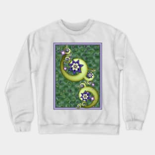 Stars and Moons Design Crewneck Sweatshirt